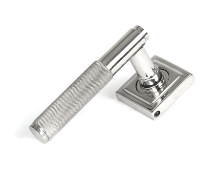 Polished Marine SS (316) Brompton Lever on Rose Set (Square) | 49847