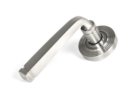 Satin Marine SS (316) Avon Round Lever on Rose Set (Beehive) | 49850