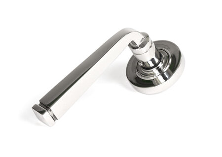 Polished Marine SS (316) Avon Round Lever on Rose Set (Plain) | 49852