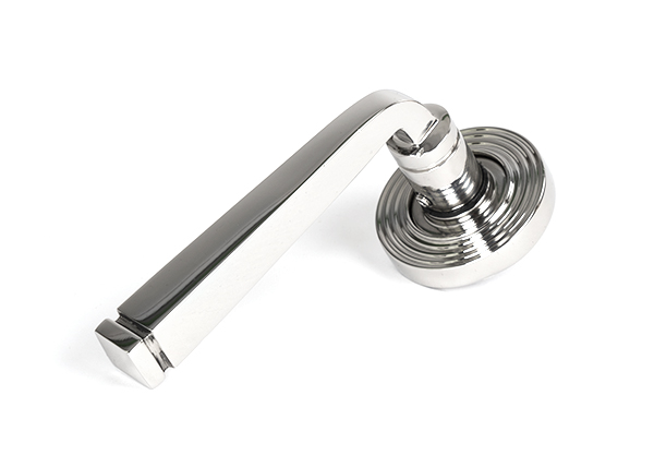 Polished Marine SS (316) Avon Round Lever on Rose Set (Beehive) | 49854