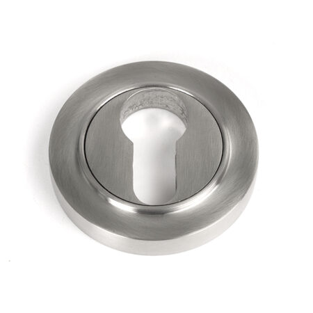 From the Anvil Satin Marine SS (316) Round Euro Escutcheon (Plain)