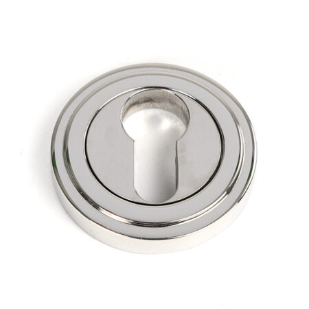 From the Anvil Polished Marine SS (316) Round Euro Escutcheon (Art Deco)