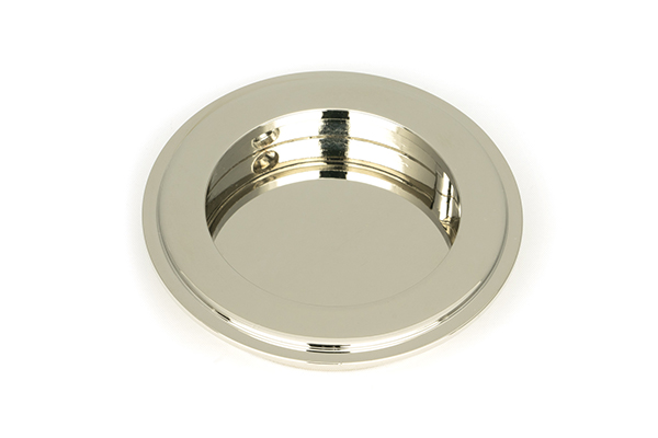 From the Anvil Polished Nickel 75mm Art Deco Round Pull