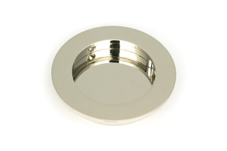 From the Anvil Polished Nickel 75mm Plain Round Pull