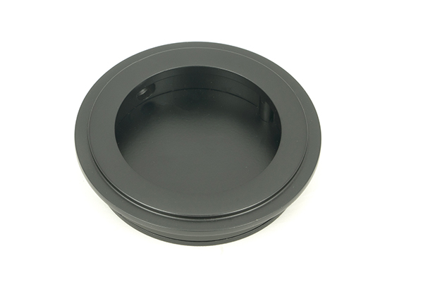 From the Anvil Matt Black 60mm Art Deco Round Pull