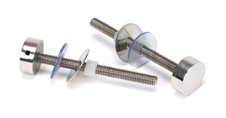 Polished SS (304) 100mm Bolt Fixings for T Bar (2) | 50272