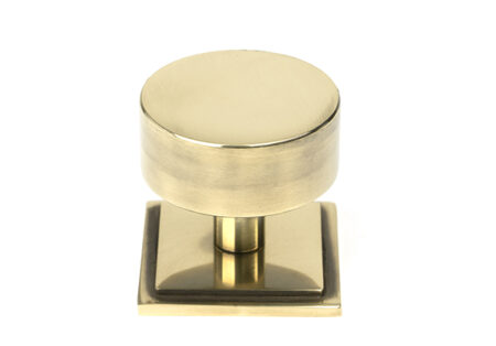 Aged Brass Kelso Cabinet Knob - 38mm (Square) | 50375