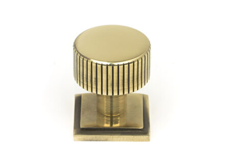 Aged Brass Judd Cabinet Knob - 25mm (Square) | 50379
