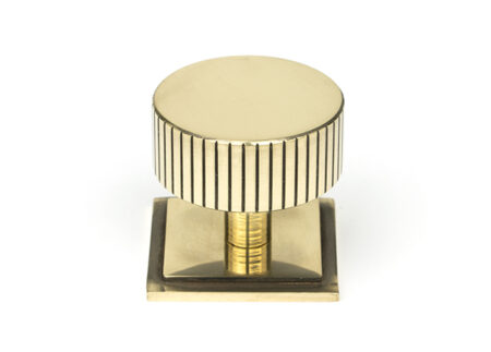 Aged Brass Judd Cabinet Knob - 38mm (Square) | 50385