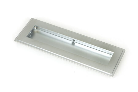Satin Chrome 175mm Art Deco Rectangular Pull | 50636