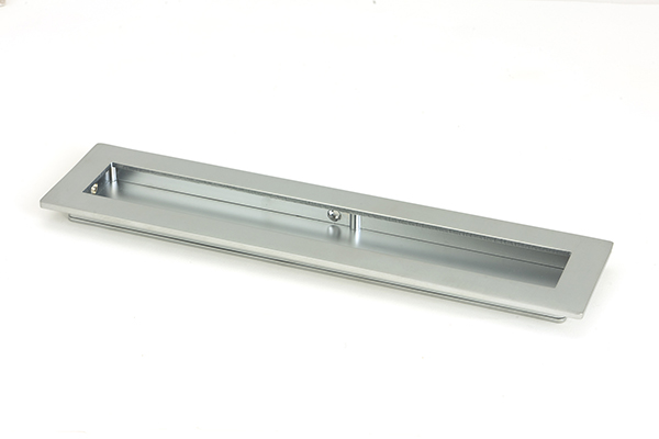 Satin Chrome 250mm Plain Rectangular Pull | 50639