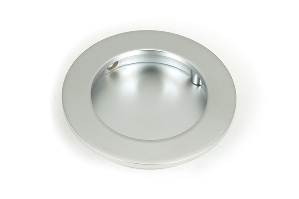 Satin Chrome 75mm Plain Round Pull | 50647
