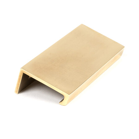 Aged Brass 100mm Plain Edge Pull | 50688