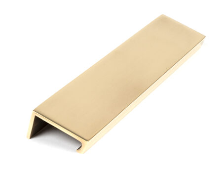 Aged Brass 200mm Plain Edge Pull | 50689