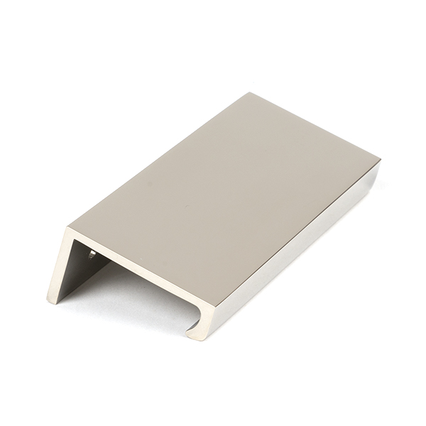 Polished Nickel 100mm Plain Edge Pull | 50701