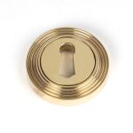 Polished Brass Round Escutcheon (Beehive) | 50748