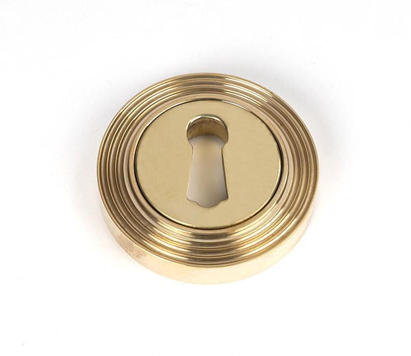 Polished Brass Round Escutcheon (Beehive) | 50748