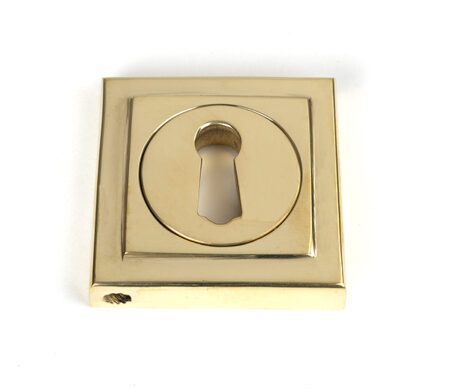 Polished Brass Round Escutcheon (Square) | 50749
