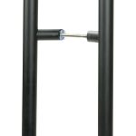 Matt Black SS (316) 0.6m Offset T Bar Handle B2B 32mm Ø | 50787
