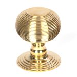 Polished Brass Beehive Centre Door Knob | 50839