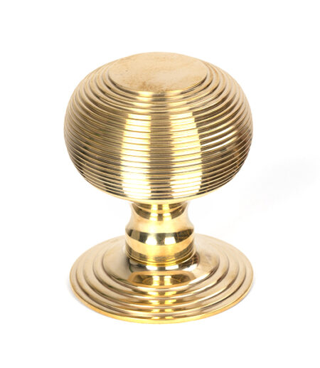 Polished Brass Beehive Centre Door Knob | 50839