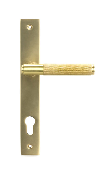 Satin Brass Brompton Slimline Lever Espag. Lock Set | 50841