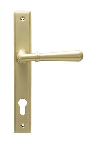 Satin Brass Newbury Slimline Lever Espag. Lock Set | 50851