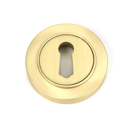 Satin Brass Round Escutcheon (Plain) | 50872