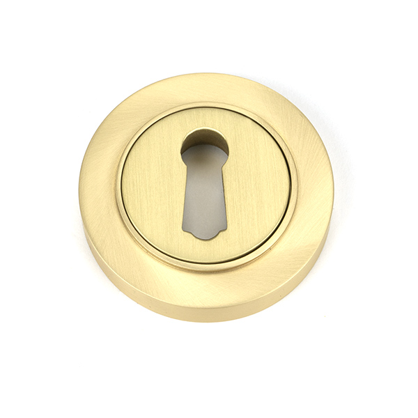 Satin Brass Round Escutcheon (Plain) | 50872