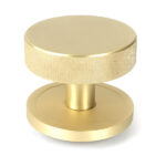 Satin Brass Brompton Centre Door Knob (Plain) | 50893