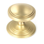 Satin Brass Art Deco Centre Door Knob | 50897