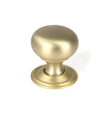 Satin Brass Mushroom Cabinet Knob 32mm | 50929