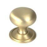 Satin Brass Mushroom Cabinet Knob 38mm | 50930