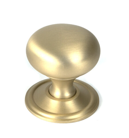 Satin Brass Mushroom Cabinet Knob 38mm | 50930