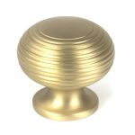 From the Anvil Satin Brass Beehive Cabinet Knob 40mm