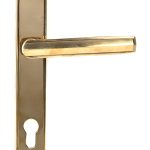 From the Anvil Aged Brass Art Deco Slimline Lever Espag. Lock Set