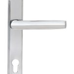 From the Anvil Polished Chrome Art Deco Slimline Lever Espag. Lock Set
