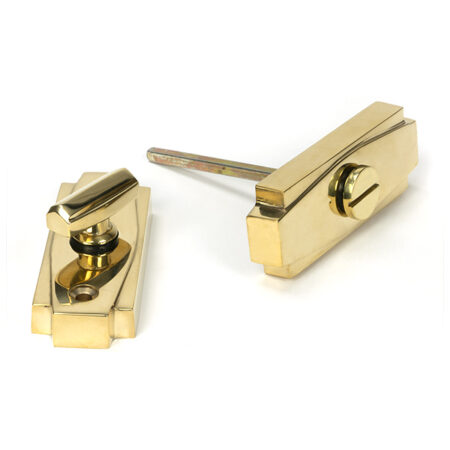 From the Anvil Polished Brass Art Deco Thumbturn
