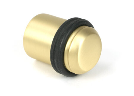 Satin Brass Floor Mounted Door Stop | 51299