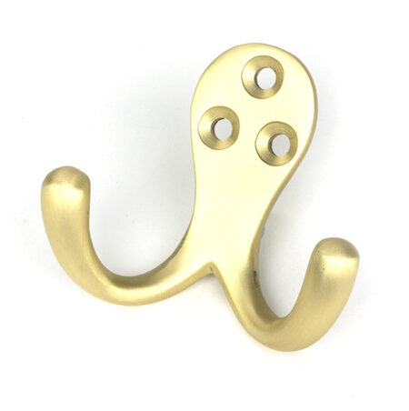Satin Brass Celtic Double Robe Hook | 51304