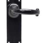 Black Cottage Lever Latch Set | 73107