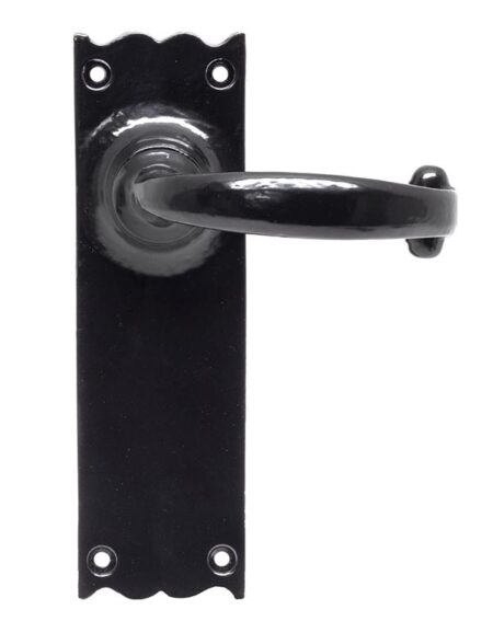 Black Cottage Lever Latch Set | 73107