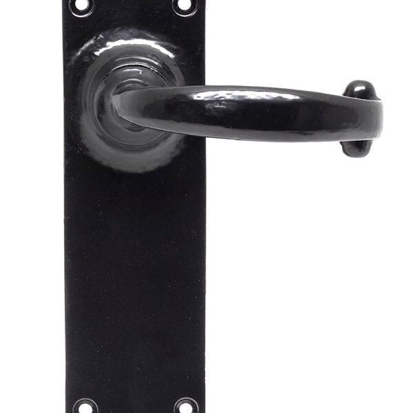 Black Cottage Lever Latch Set | 73107