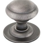 Antique Pewter Round Centre Door Knob | 83505