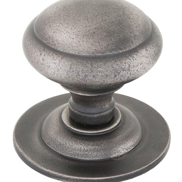 Antique Pewter Round Centre Door Knob | 83505
