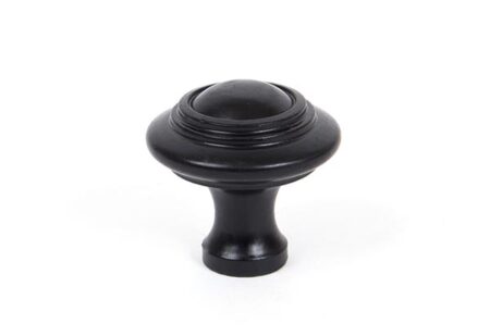 From the Anvil Ringed Cabinet Knob - Black - Large