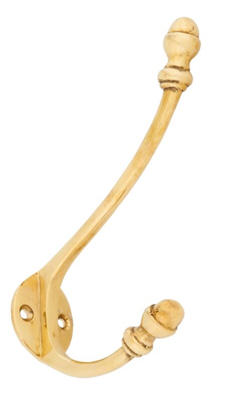 From the Anvil Hat & Coat Hook - Polished Brass