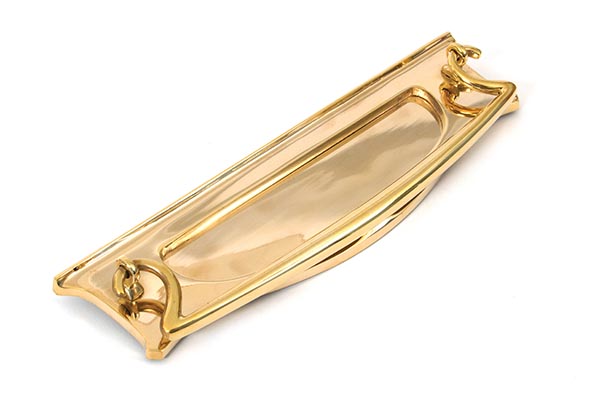 Polished Brass Art Deco Letter Plate | 83545