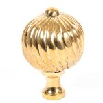 Polished Brass Spiral Cabinet Knob - Large | 83552