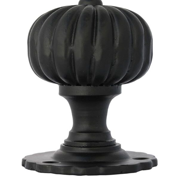 Black Flower Mortice Knob Set | 83560